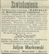Zaproszenie do Marcelina, 1907