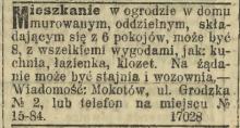 Mieszkanie w ogrodzie, 1907