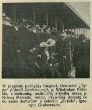 Wyścigi - trybuna. Zdjęcie. Moda. 1910.