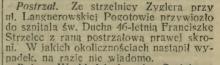 Postrzał, 1911