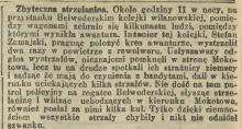 Zbyteczna strzelanina, 1911