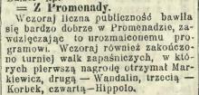 Markiewicz wygrywa, 1912