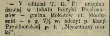 Męczennicy nauki, 1913