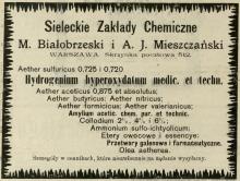 Sieleckie Zakłady Chemiczne, 1913