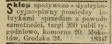 Z powodu samotności, 1913