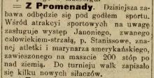 W Promenadzie: człowiek-strzała, 1913