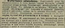 Niefortunne odwiedziny, 1913