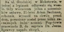 Na Grodzkiej wesele, 1914
