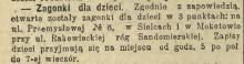 Zagonki dla dzieci, 1914