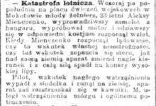 Katastrofa lotnicza, 1914