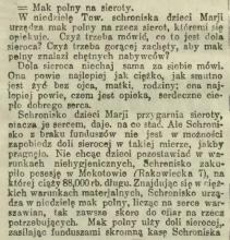 Mak polny na sieroty, 1914