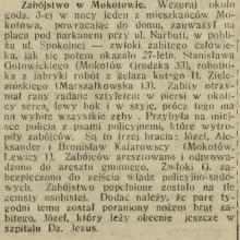 Na tle zemsty, 1914