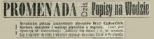 Popisy na wodzie. Park Promenada 1914. 