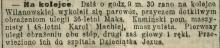 Wykolejony parowóz, 1914