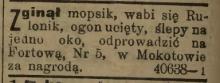 Zginął Rulonik, 1914