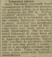 Tajemnicza sprawa, 1915