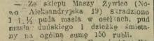 Pud masła i dzieżka śmietany, 1916