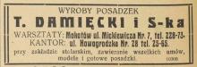 Wyroby posadzek, 1917
