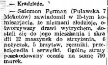 Kradzież brzytew, 1918