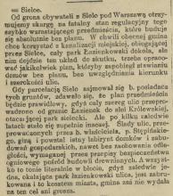 Sielce - trudne początki, 1918