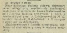 Przybyli z Rosji. 1919