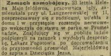Zamach samobójczy. 1919