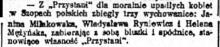 Ucieczka w spódnicach, 1919