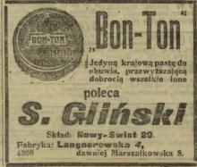 Fabryka Bon-Ton, 1919