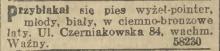 Przybłąkał się wyżeł, 1919