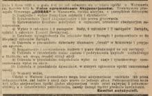 Dzierżawa kinoteatru, 1920