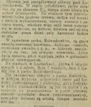 Pomarańczarnia w Parku Sieleckim. 1921