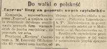 W Polsce po polsku, 1922