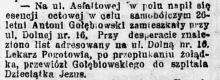 Na Asfaltowej w polu, 1923