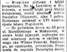 Bójki świąteczne, 1924