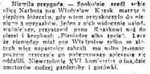 Niemiła przygoda, 1924