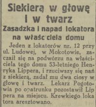 Siekierą w głowę