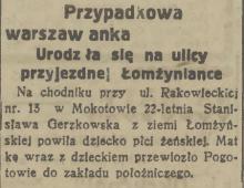 Powita na Rakowieckiej, 1925