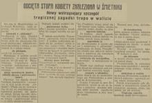 Obcięta stopa w śmietniku, 1925