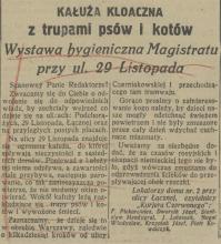 Kałuża z trupami, 1925