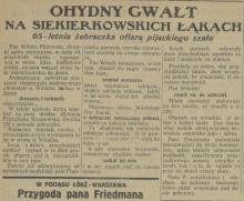 Ohydny gwałt na łąkach. 1925
