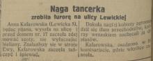 Naga tancerka. 1925