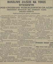 Awantura na wyścigach. 1925.