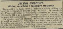 Wódka i rozwódka, 1926