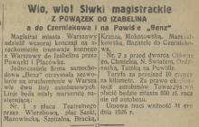 Benz do Czerniakowa, 1926