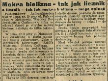 Bielizna jak licznik, 1926