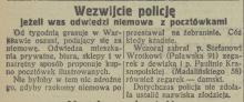 Niemowa z pocztówkami, 1926