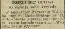 Dziecko bez opieki, 1926