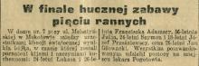 Zabawa na Melsztyńskiej, 1926