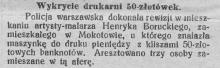 Banknoty jak malowane, 1926