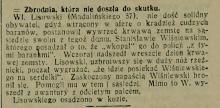Zbrodnia niedoszła, 1926